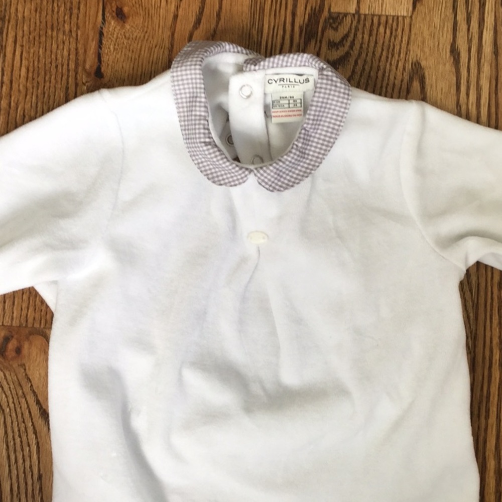 Collared onesie pajama